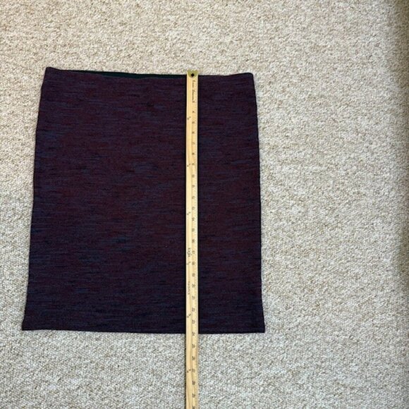 Loft Burgundy Blue Knit Sweater Pencil Skirt Women’s Size XL - Picture 6 of 7